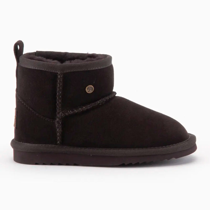 Warmbat Wallaby Kids Suede Boot Choco