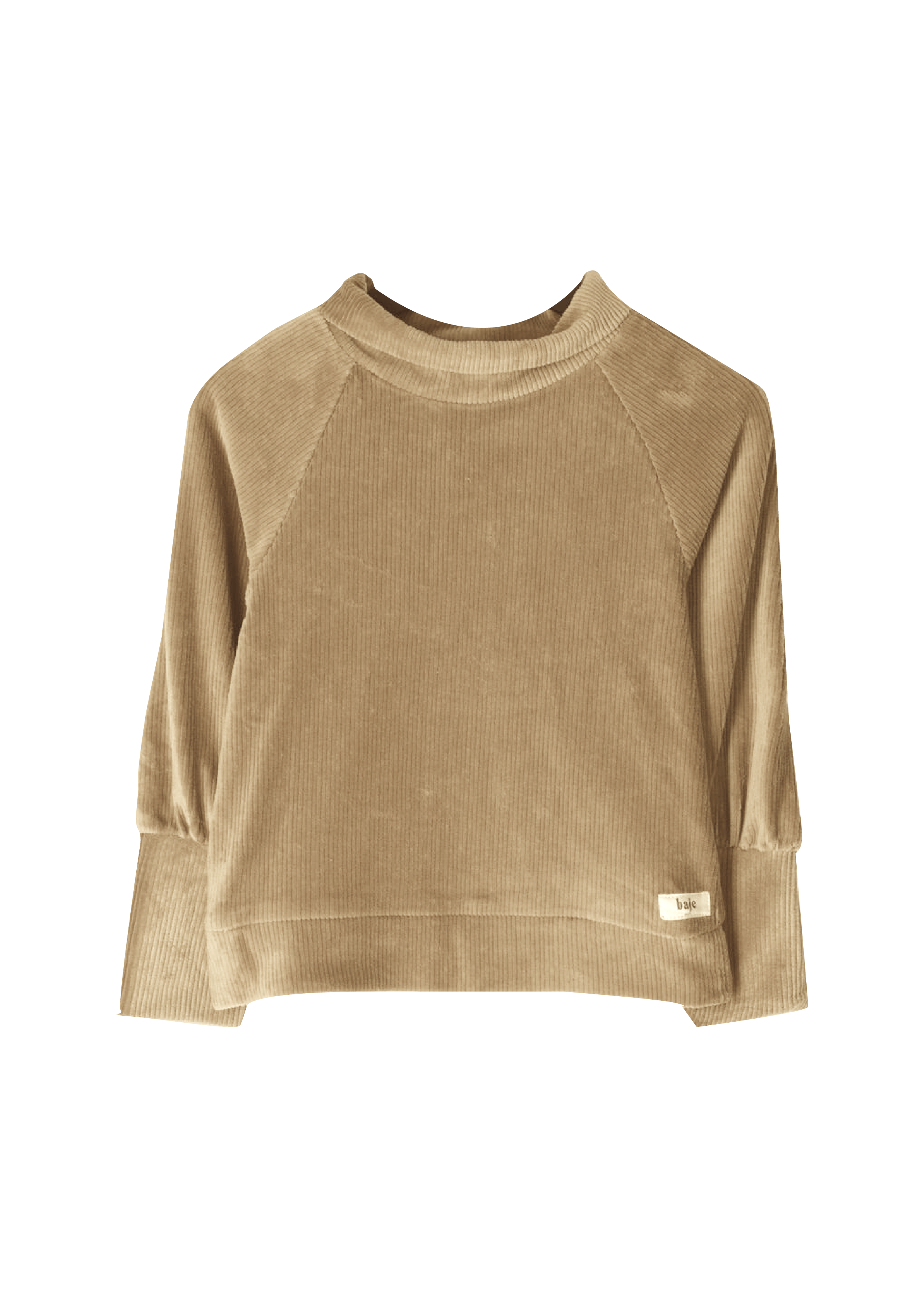 Baje Studio Whitney rib turtle longsleeve peanut