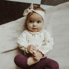 Meisjes Romper Milkshake | Ariana van Your Wishes in de kleur Honeycomb in maat 74.