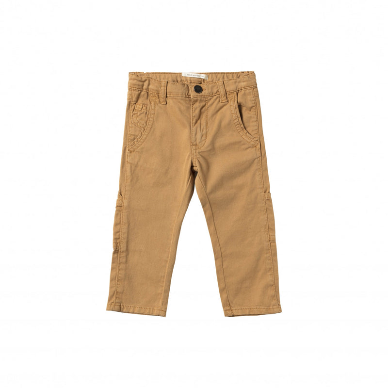 Jongens Broek Cotton Stretch | Mack van Your Wishes in de kleur Clay in maat 122-128.