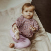 Meisjes Legging Twin Rib | Jill van Your Wishes in de kleur Lavender in maat 74.
