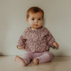 Meisjes Legging Twin Rib | Jill van Your Wishes in de kleur Lavender in maat 74.