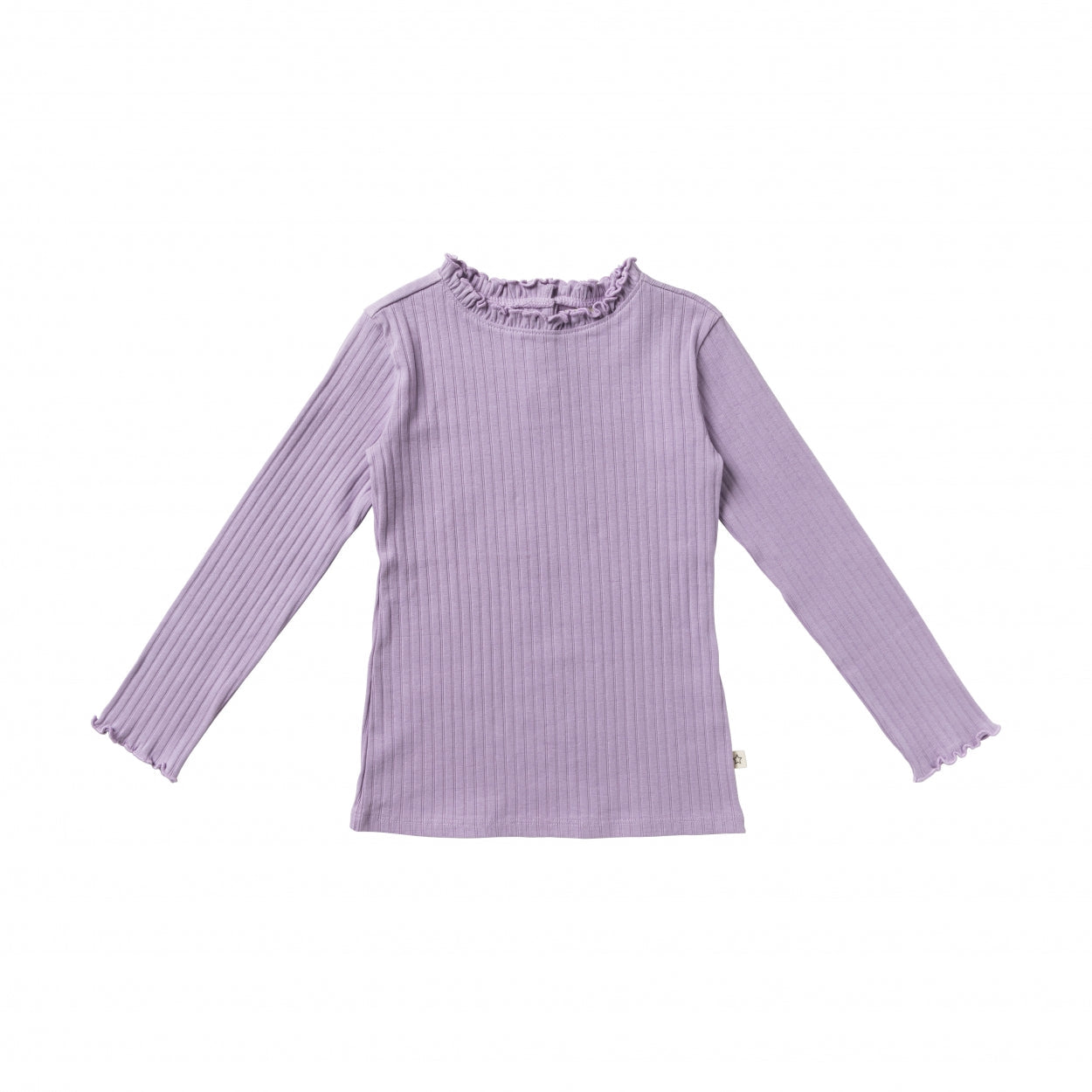 Meisjes Shirt Twin Rib | Jade van Your Wishes in de kleur Lavender in maat 122-128.