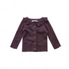 Meisjes Vest Motif Knit  | Maddie van Your Wishes in de kleur Plum Perfect in maat 74.