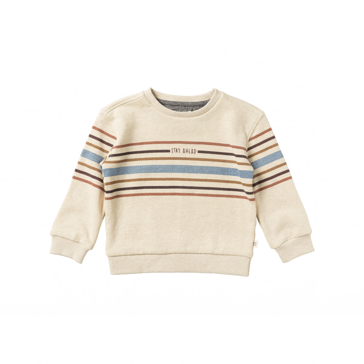 Jongens Sweater Melange | Marco van Your Wishes in de kleur Multicolor in maat 122-128.