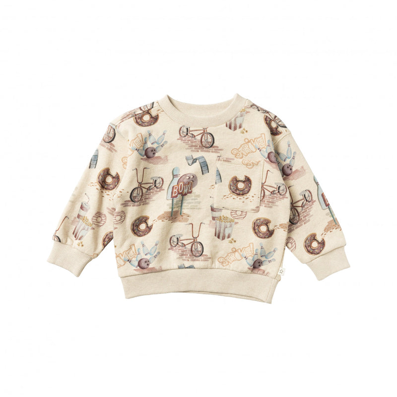 Jongens Sweater Low Rider | Marc van Your Wishes in de kleur Multicolor in maat 122-128.