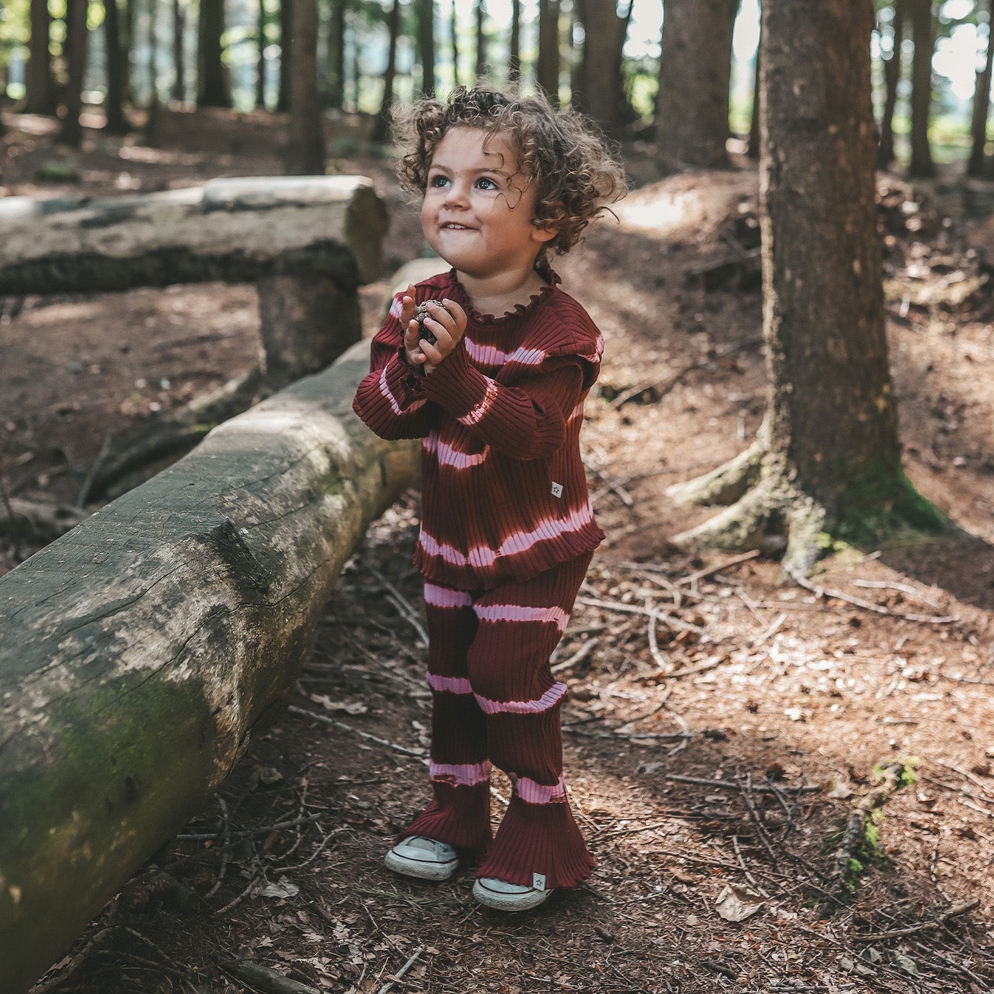 Your Wishes Tie Dye Stripe | Flared Legging