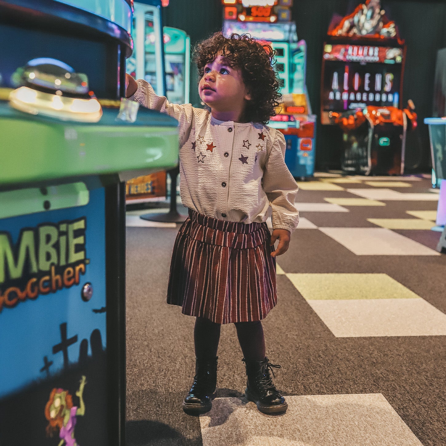 Meisjes Rolo | Fluid Blouse van Your Wishes in de kleur Birch in maat 128.