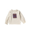 Meisjes Lucky Girl | Romance Longsleeve van Your Wishes in de kleur Birch in maat 128.