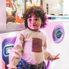 Meisjes Lucky Girl | Romance Longsleeve van Your Wishes in de kleur Birch in maat 128.