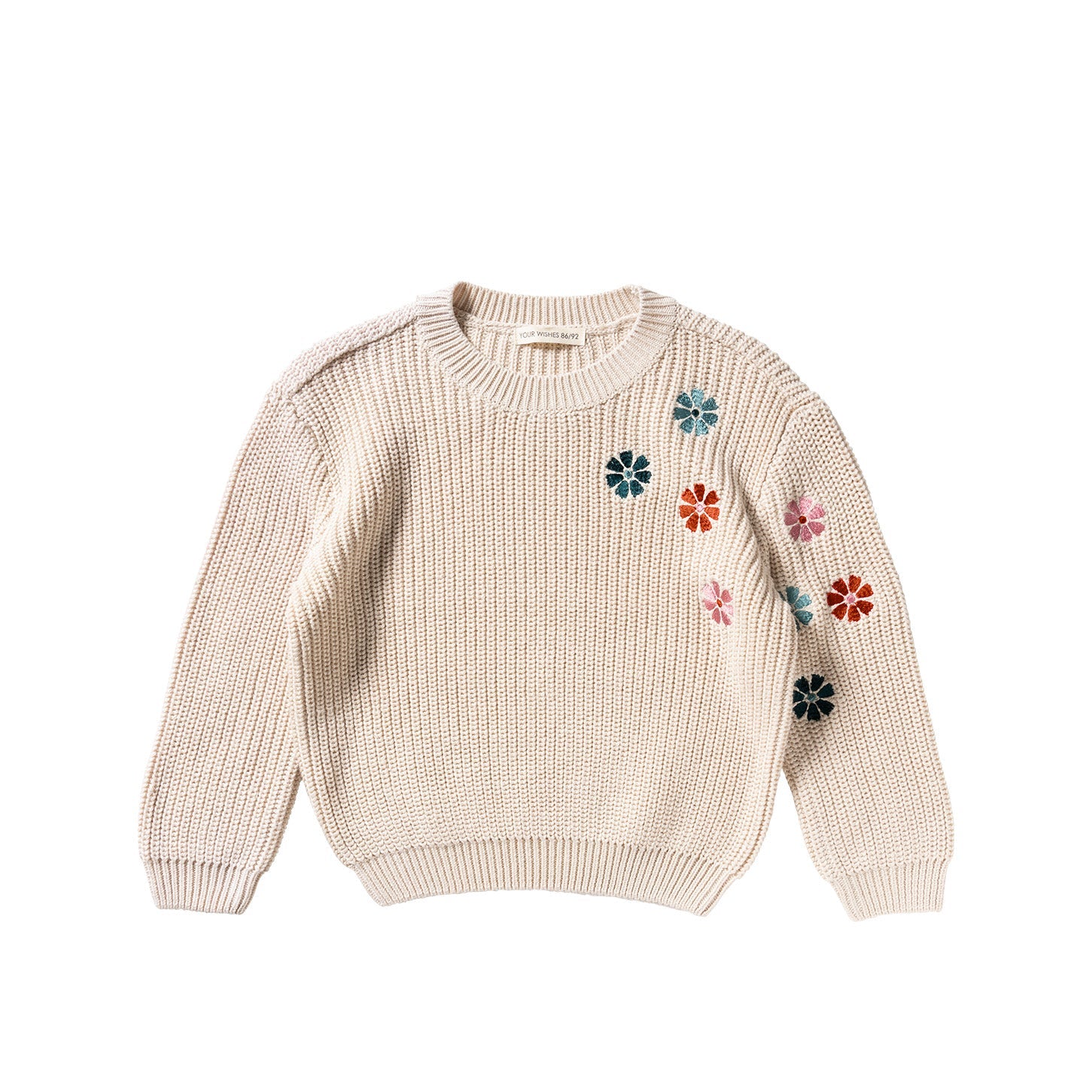 Your Wishes Embroidered Flowers | Sweater