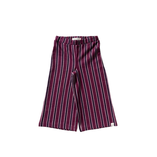 Meisjes Winner Stripes | Wide Leg Pants van Your Wishes in de kleur Multicolor in maat 128.