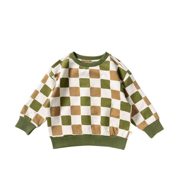Jongens Blocked | Relaxed Sweater van Your Wishes in de kleur Multicolor in maat 128.