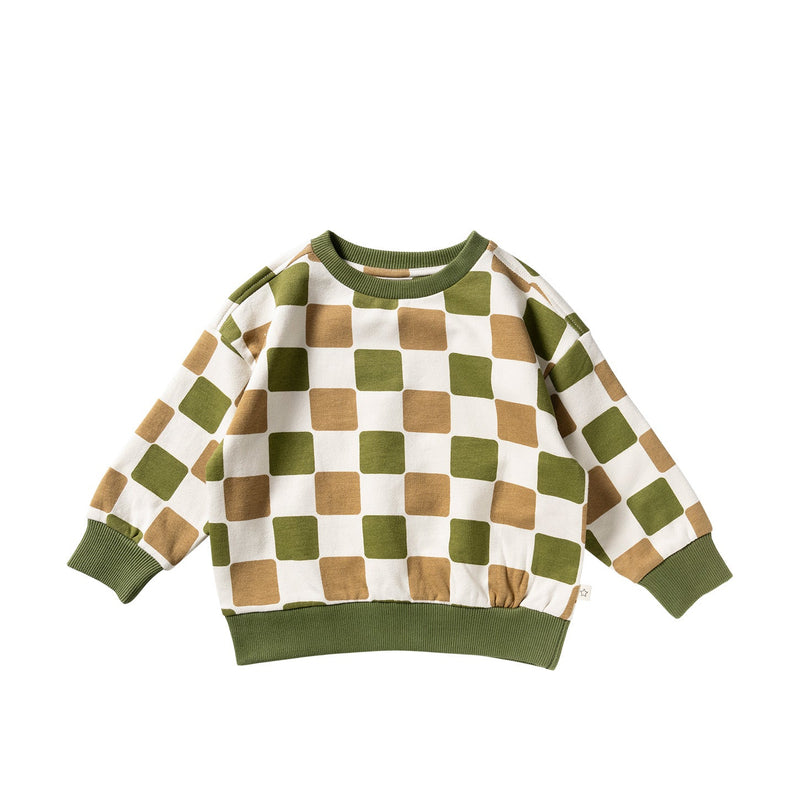 Jongens Blocked | Relaxed Sweater van Your Wishes in de kleur Multicolor in maat 128.