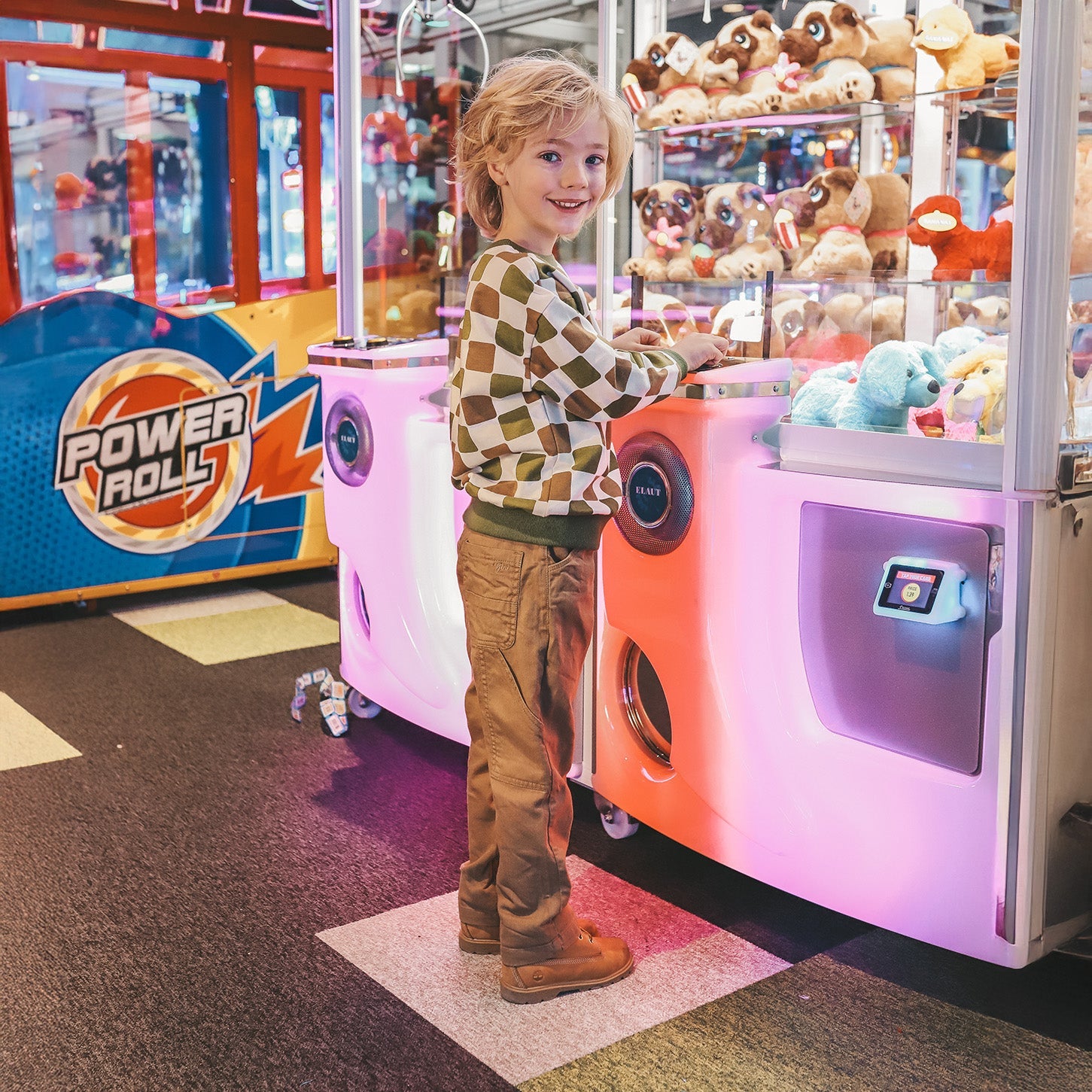 Jongens Blocked | Relaxed Sweater van Your Wishes in de kleur Multicolor in maat 128.