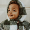 Jongens Jas Otto | Teddy Jacket van  in de kleur Pine Green in maat 98.