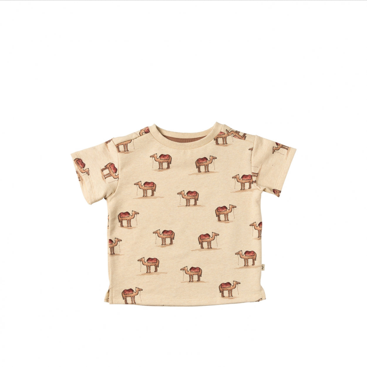 Jongens T-Shirt Camels | Perry van Your Wishes in de kleur Honeycomb in maat 104.