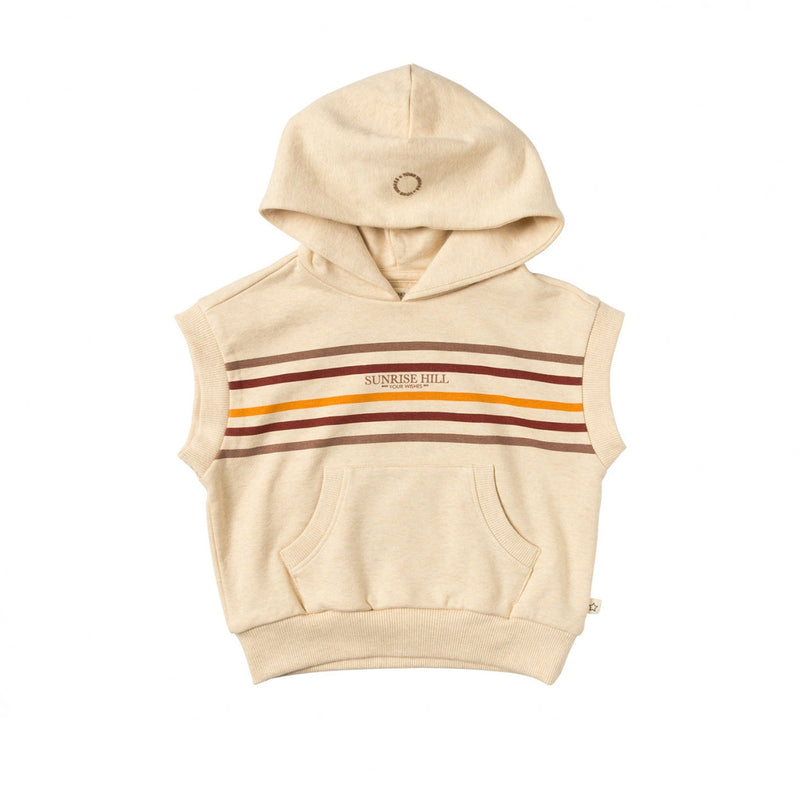 Jongens Sweater Sleeveless Melange | Pelle van Your Wishes in de kleur Honeycomb in maat 128.