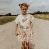 Meisjes T-Shirt Pomegranate | Jazz van Your Wishes in de kleur Honeycomb in maat 128.