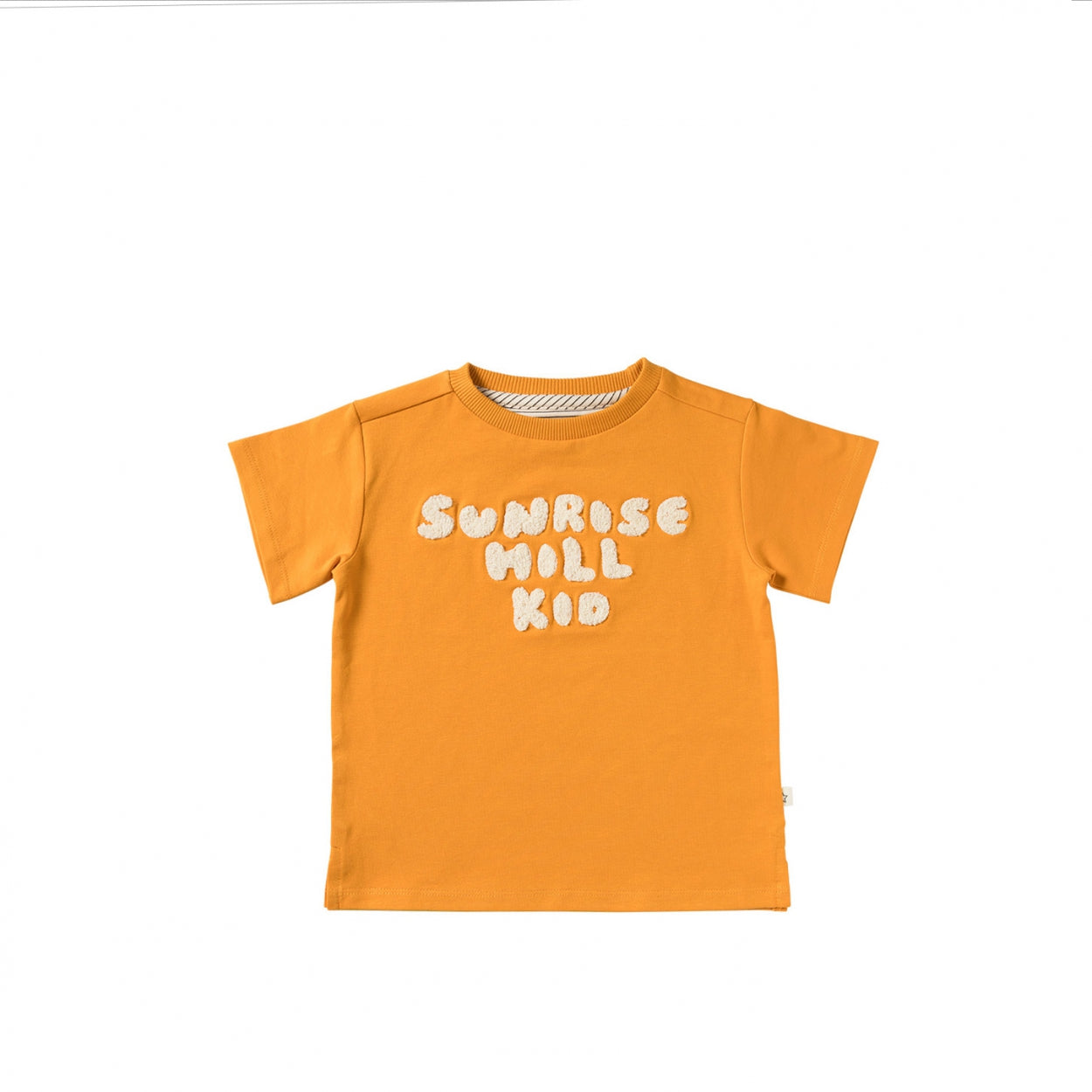 Jongens T-Shirt Sunrise | Paul van Your Wishes in de kleur Sahara Sun in maat 128.