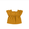 Meisjes Top Muslin | Parvati van Your Wishes in de kleur Saffron in maat 128.