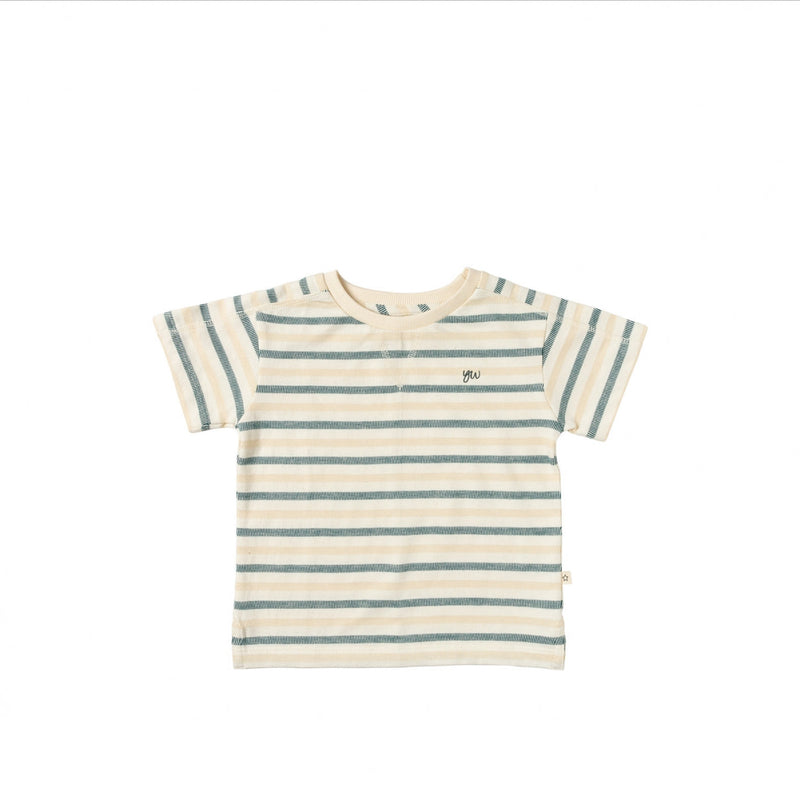 Jongens T-Shirt stripe Liner | Elthan van Your Wishes in de kleur Multicolor in maat 128.