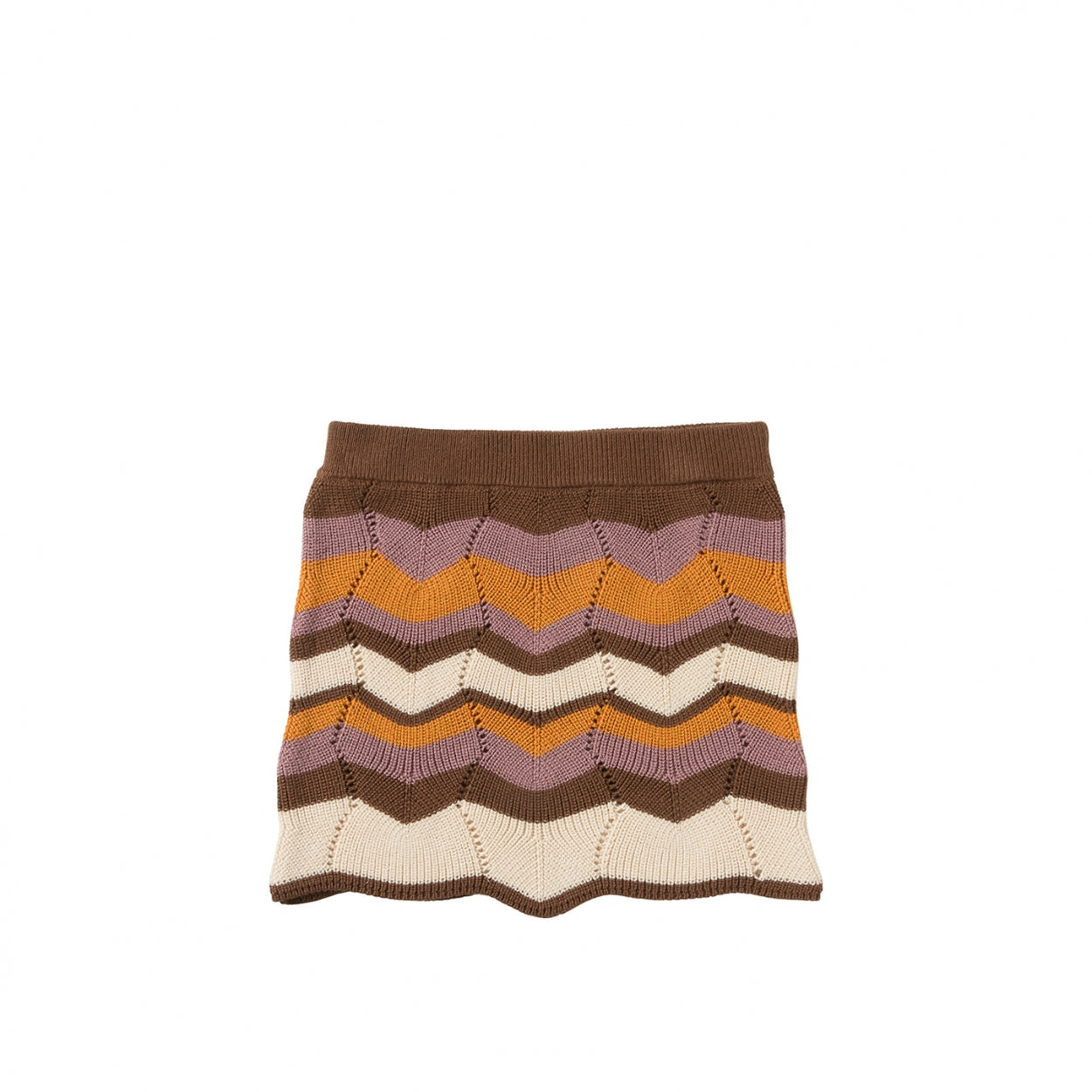 Meisjes Skirt Zigzag | Pomeline van Your Wishes in de kleur Multicolor in maat 122-128.