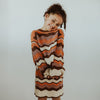 Meisjes Knitted Top Zigzag | Prim van Your Wishes in de kleur Multicolor in maat 122-128.
