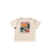 Jongens Ocean BLVD | Oversized Tee van Your Wishes in de kleur White Swan in maat 128.