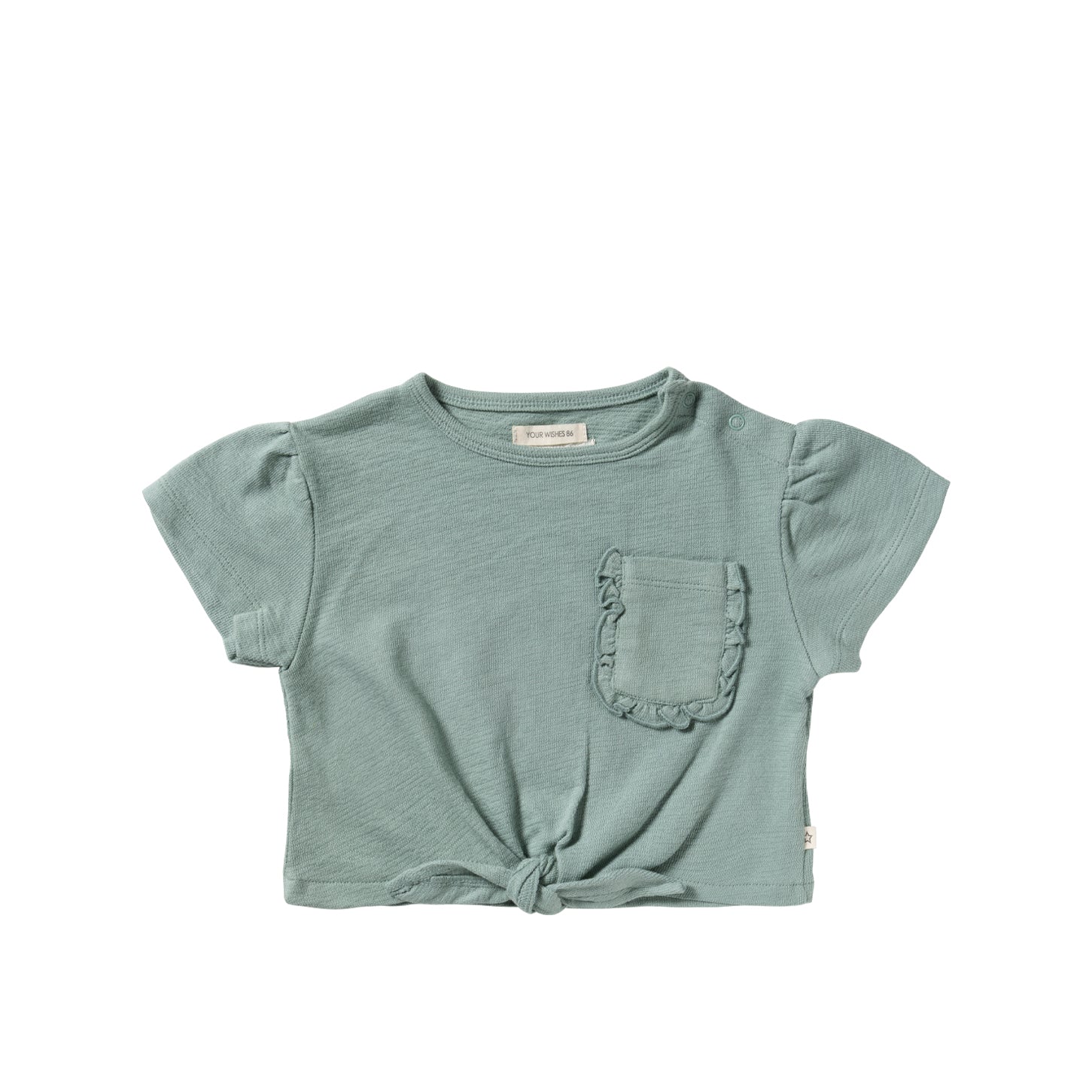 Your Wishes Textured Jersey | Front Tie Shirt