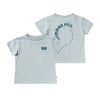 Jongens Summer Fun | Relaxed Tee van Your Wishes in de kleur Cloud Blue in maat 128.