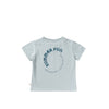 Jongens Summer Fun | Relaxed Tee van Your Wishes in de kleur Cloud Blue in maat 128.