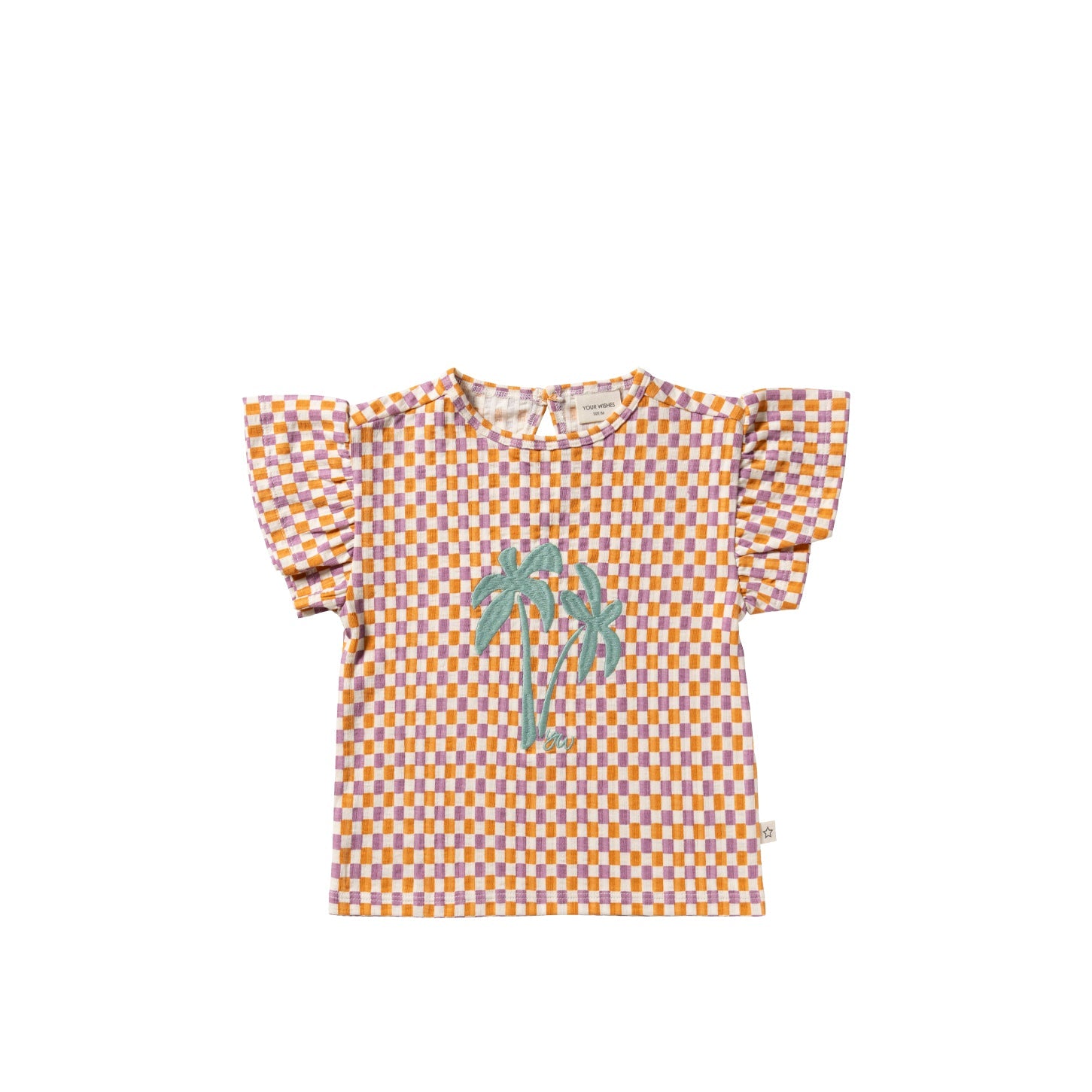 Your Wishes Mini Check | Ruffle Shirt