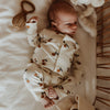 Unisexs Jumpsuit Orangine | Nicolai van Your Wishes Newborn in de kleur Antique White in maat 68.