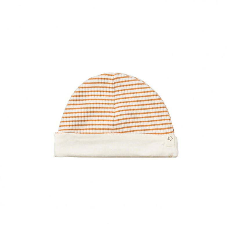 Jongens Babymuts Dash | Aspen van Your Wishes Newborn in de kleur Brown Sugar in maat 50-56.