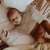Jongens Romper Dash | Nilan van Your Wishes Newborn in de kleur Brown Sugar in maat 68.