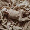 Jongens Jumpsuit Dash | Noxx van Your Wishes Newborn in de kleur Brown Sugar in maat 68.