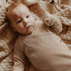 Jongens Jumpsuit Dash | Noxx van Your Wishes Newborn in de kleur Brown Sugar in maat 68.