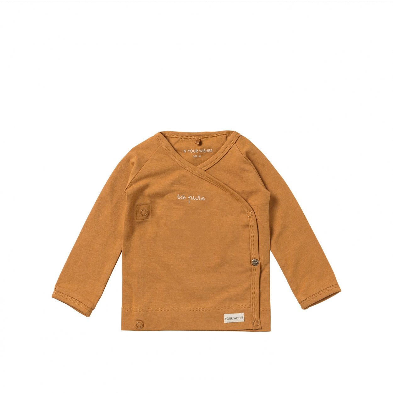 Your Wishes Newborn Overslagshirt met lange mouw Solid | Nais