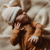 Jongens Overslagshirt met lange mouw Solid | Nais van Your Wishes Newborn in de kleur Brown Sugar in maat 68.