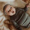 Jongens Longsleeve Solid | Nylo van Your Wishes Newborn in de kleur Smoke Blue in maat 68.