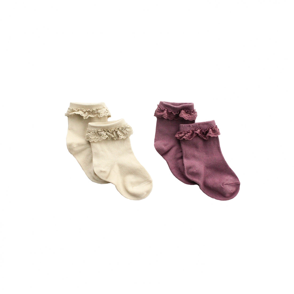 Your Wishes Newborn Babysokken in geschenkdoosje Lace | Nela