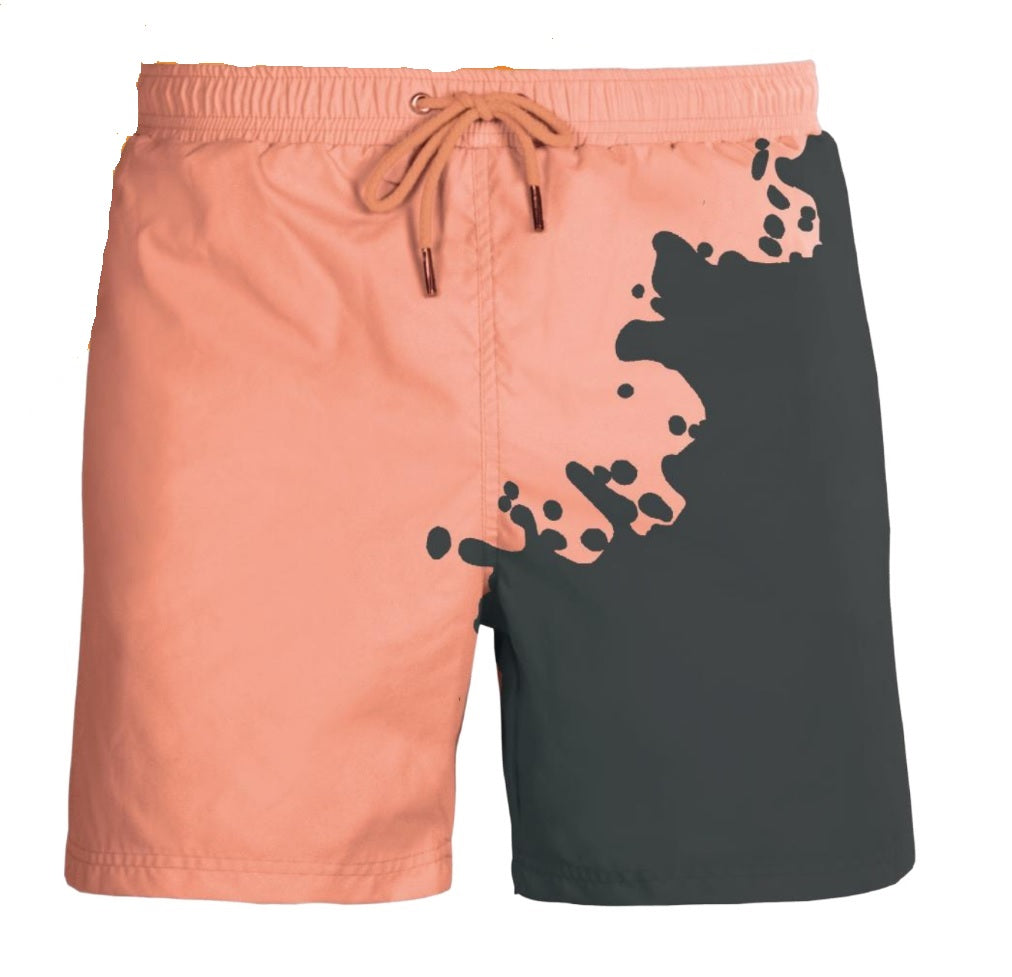 Sea'sons Swimshorts Solid Grey - Coral