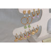 Statement Oorbellen Peridot & Maansteen - Goud