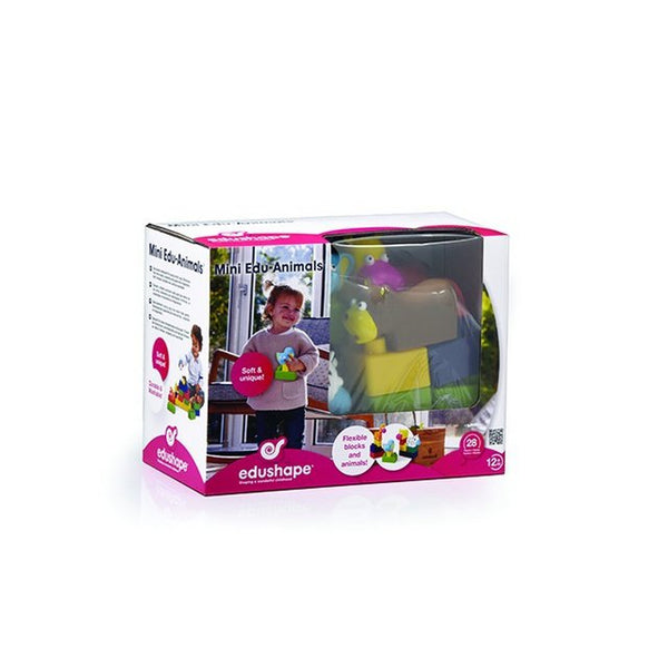 Edushape Mini Edu Dieren Set 6 Dieren + 22 Blokken