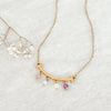Edelsteen Hangertjes Ketting - Goud