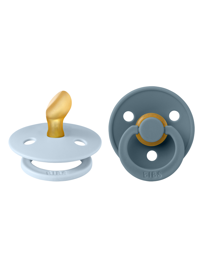 BIBS - Colour speen in 2 stuks verpakking ANATOMIC Baby Blue / Petrol