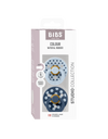 BIBS - Studio Colour 2 pack Polka Baby Blue / Steel Blue