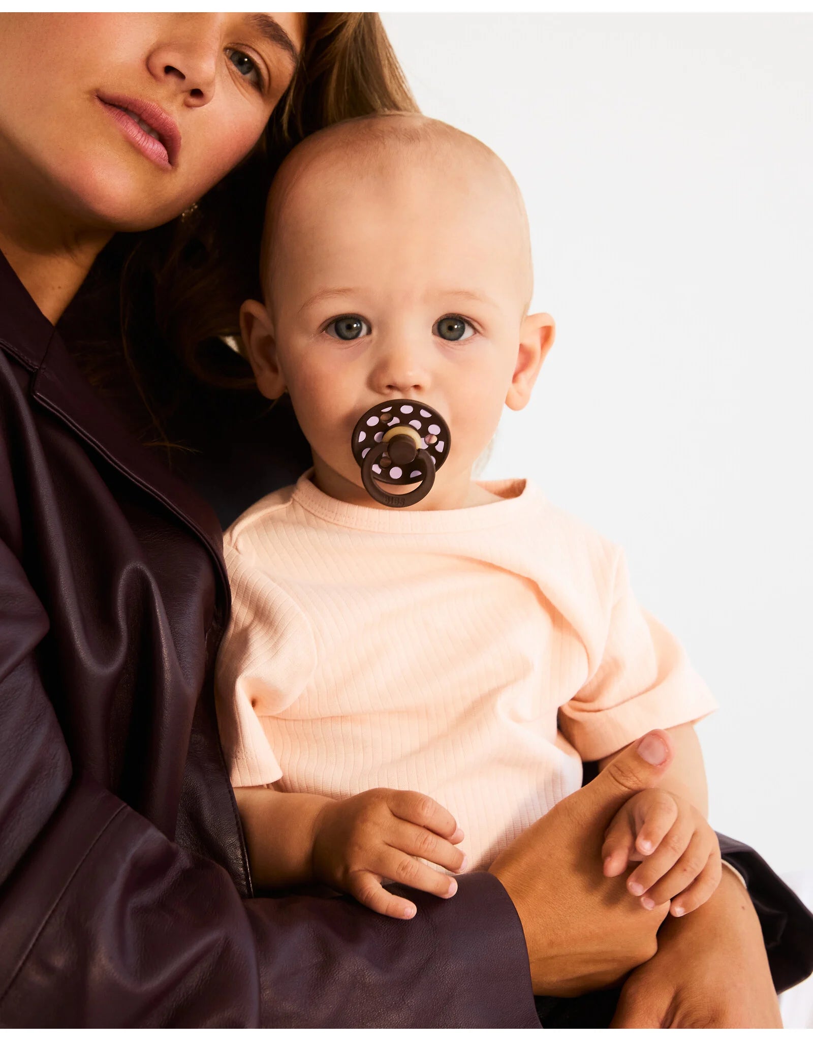 BIBS - Studio Colour 2 pack Polka dot Ivory / Black