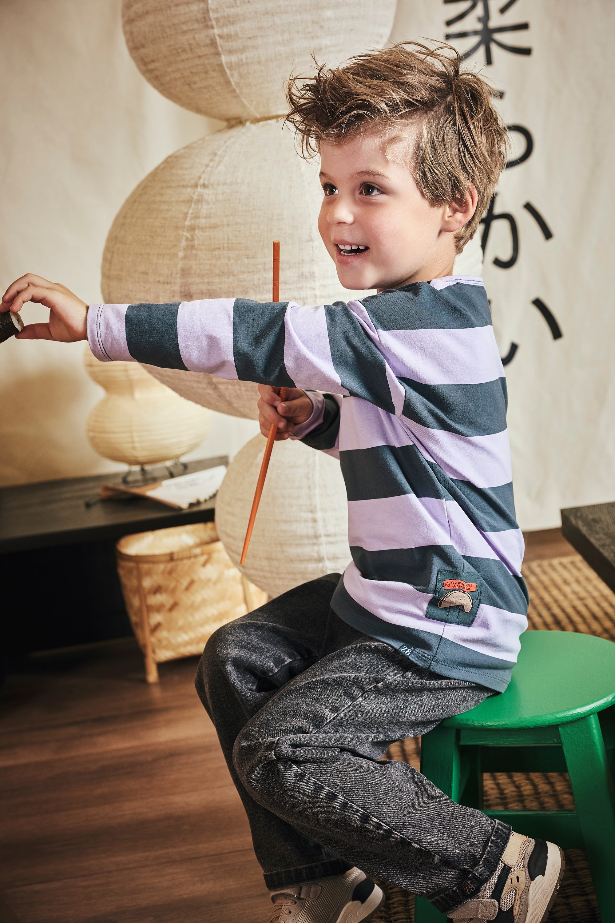 Jongens Denim Pants Bjarn van Z8 Mini in de kleur Black Denim in maat 116.